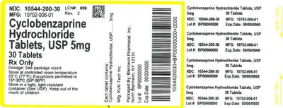 5mg 30ct (Label Cyclobenzaprine HCl Tabs 5mg Bpi(10544 200 30) Kvk(10702 006 01) Rev2)